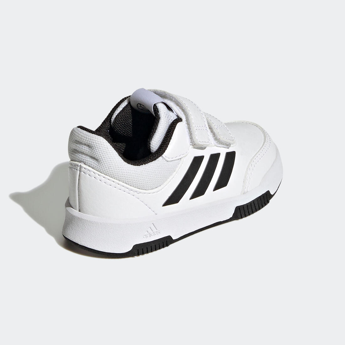 Baskets à scratch bébé - adidas Tensaur blanc/noir