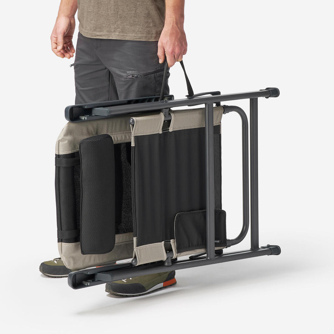 Fauteuil de camping pliant, inclinable en 5 positions, ultra confort