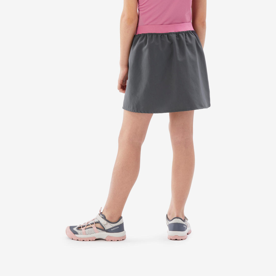 Jupe-short de randonnée enfant 7-15 ans, MH100 verte