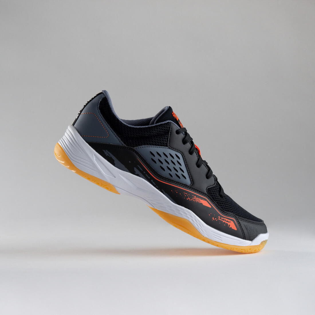 Chaussures de handball Homme - H100 gris noir orange