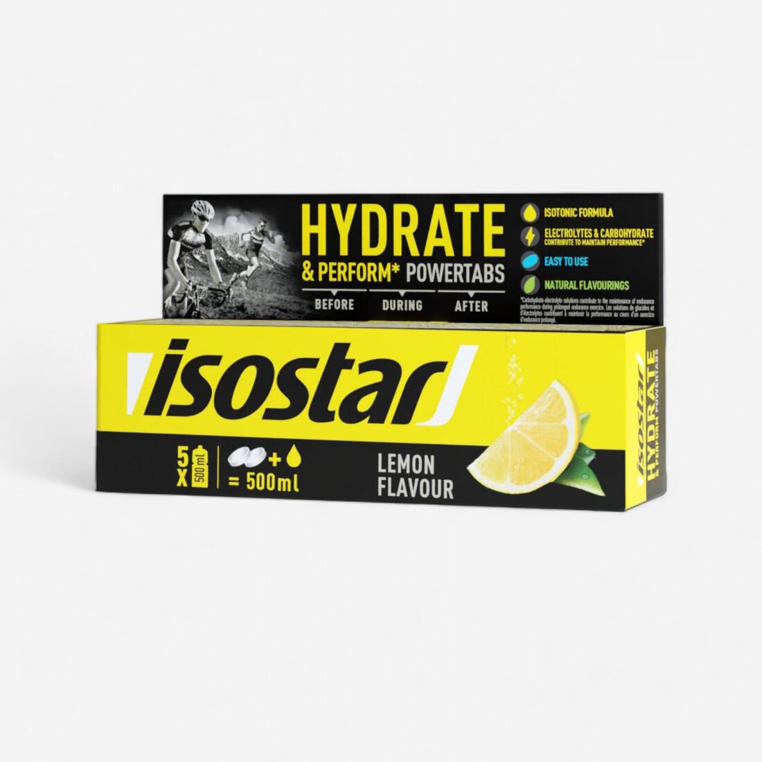 Boisson isotonique tablettes POWERTABS Citron 10x12g – 8003982