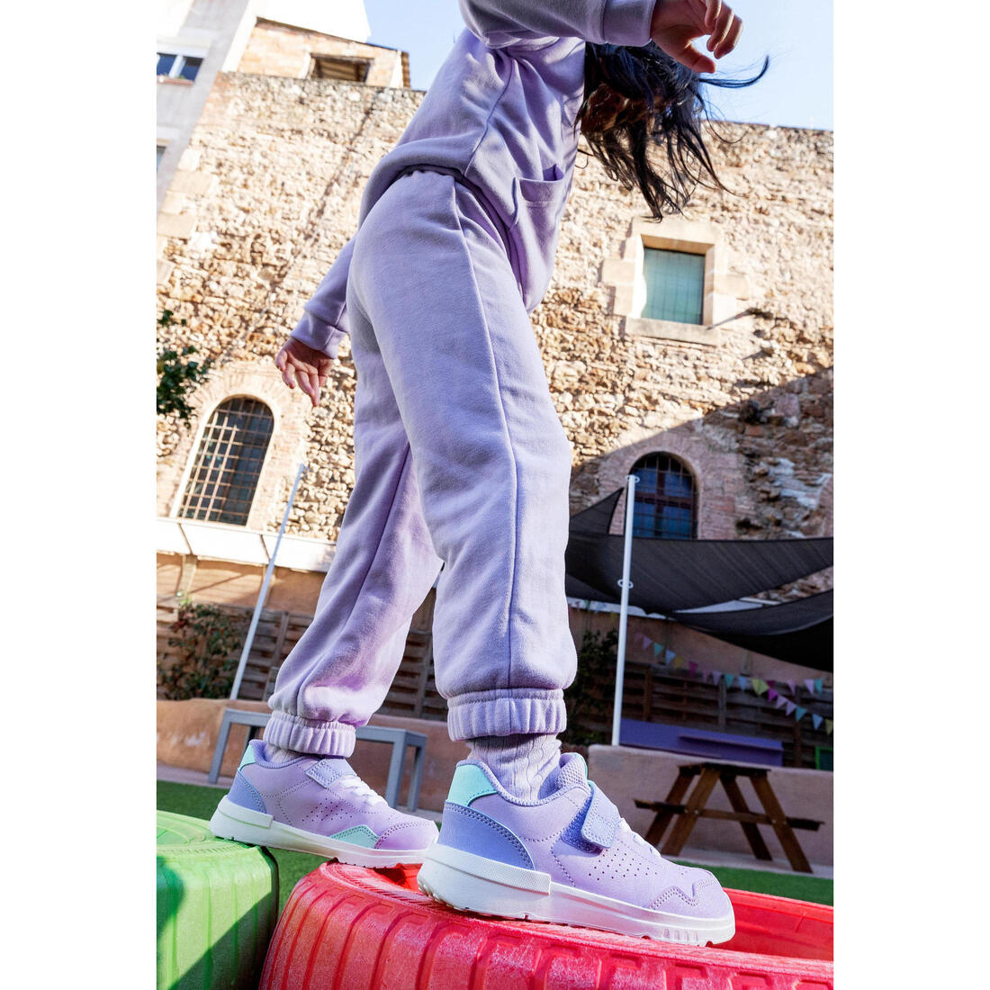 Chaussures Barefoot à scratch résistantes enfant, Stepper Daily