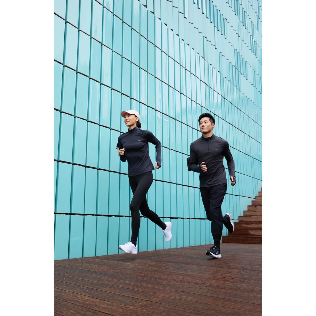 Legging de running chaud femme - KIPRUN Run 100 Warm Noir