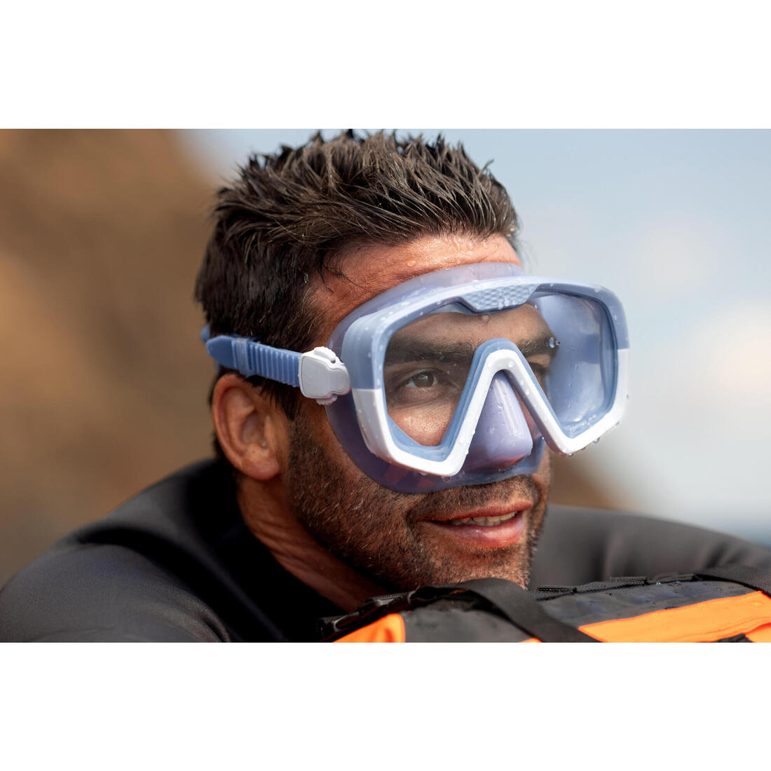 Masque de plongée anti buée, 100 Mono sangle silicone