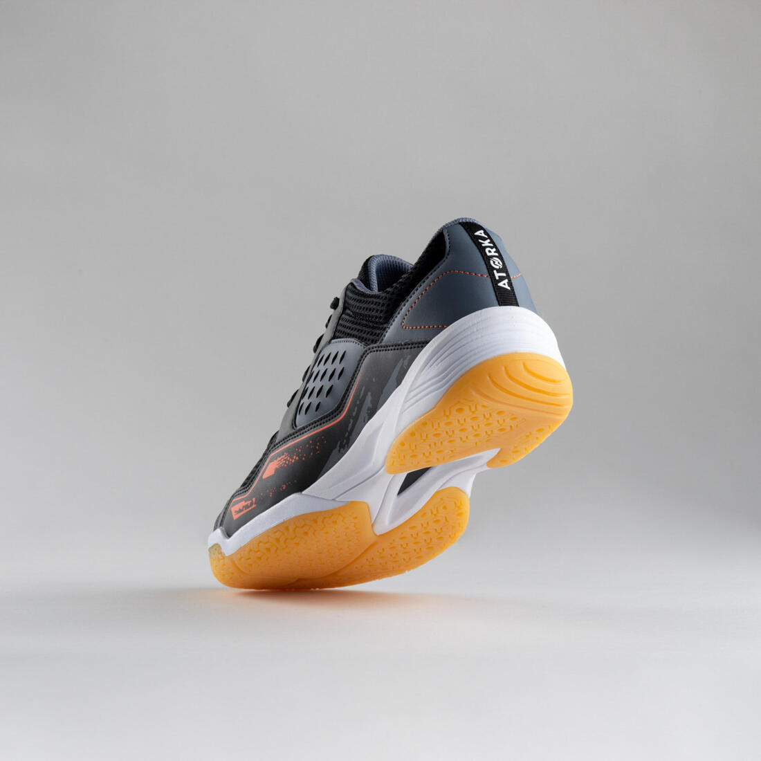 Chaussures de handball Homme - H100 gris noir orange