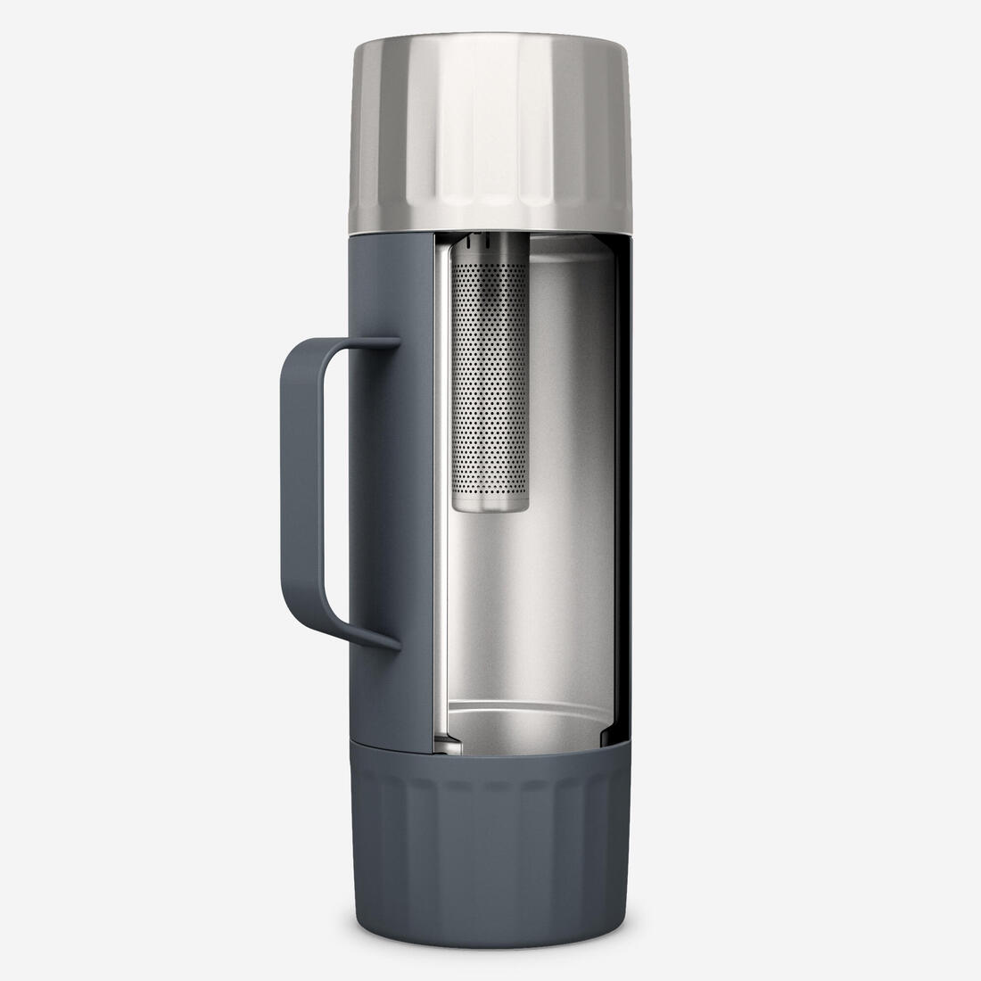 Bouteille inox isotherme avec filtre à thé 1,5L, de randonnée et camping