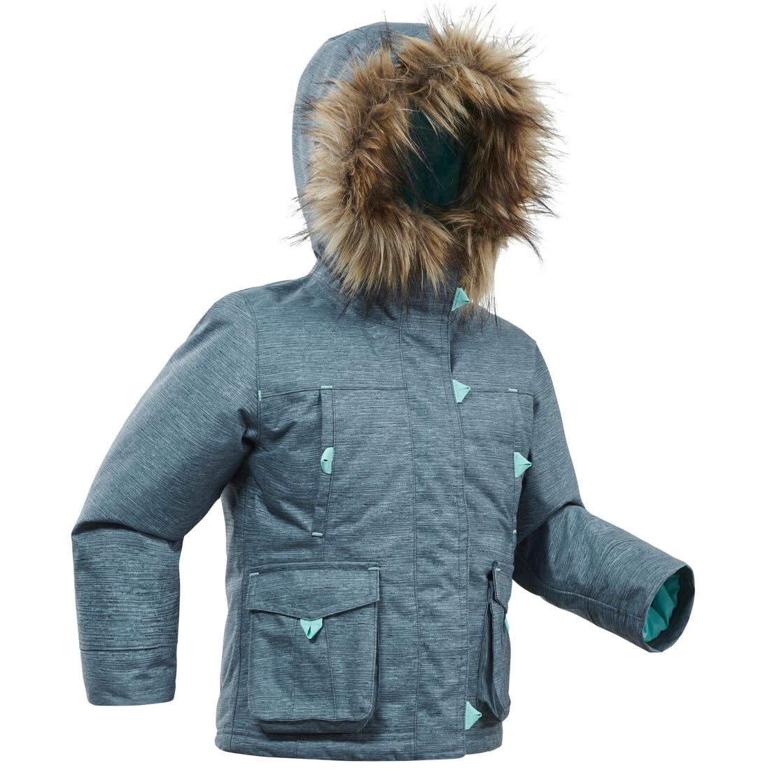 PARKA HIVER IMPERMÉABLE DE RANDONNÉE - SH500 ULTRA-WARM - ENFANT 2 - 6 ANS