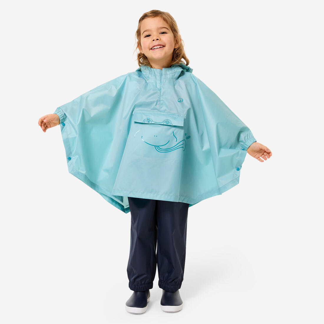 Poncho de randonnée imperméable enfant, MH100 kid
