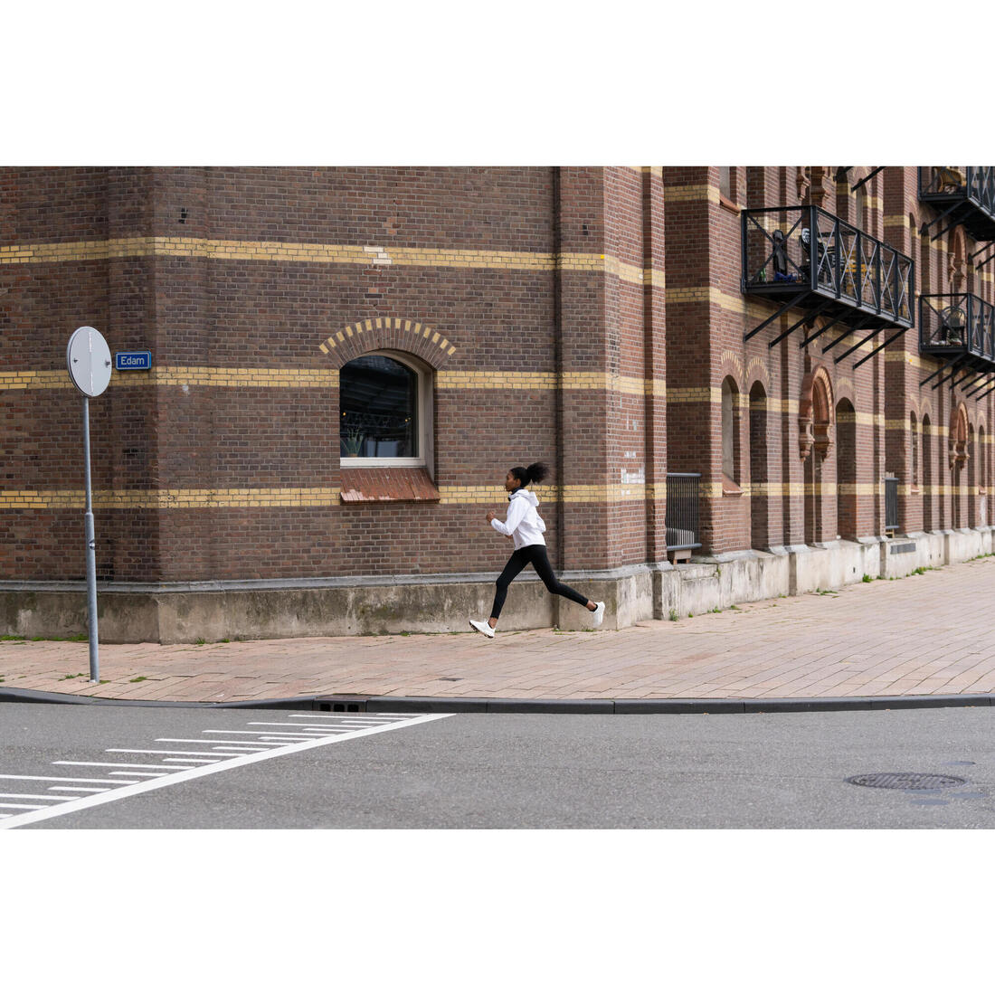 Veste imperméable de running femme - kiprun run 100 rain blanche