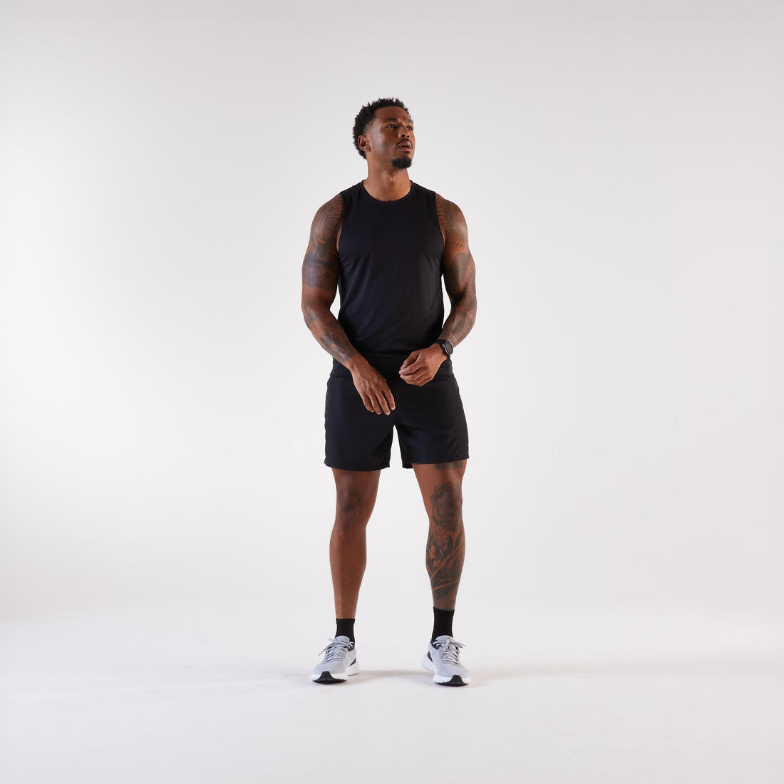 Débardeur de running Homme, Kiprun Run 100 noir