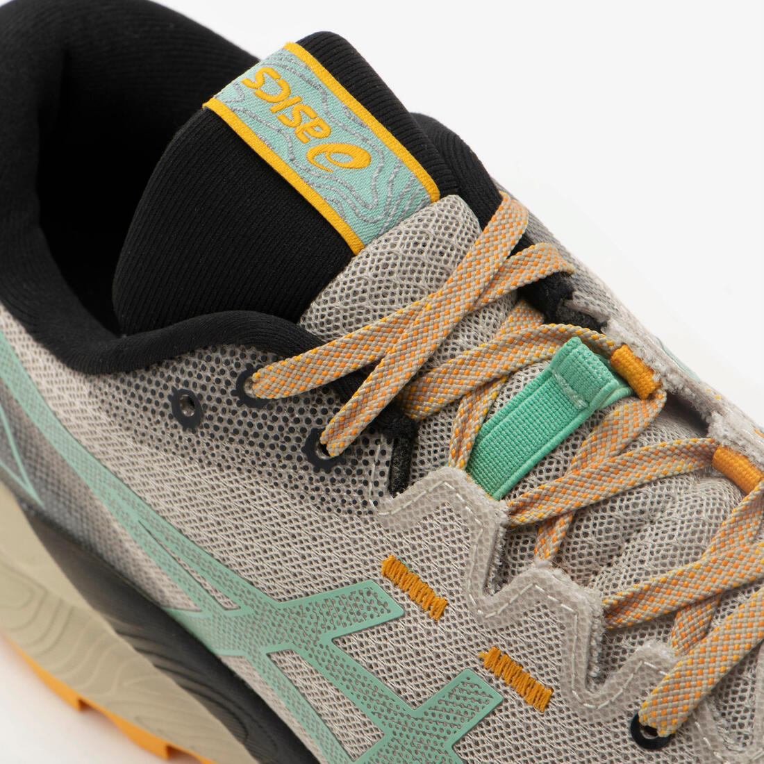 CHAUSSURES DE TRAIL RUNNING HOMME ASICS - GEL-TRABUCO 12 NOIR BLEU VERT