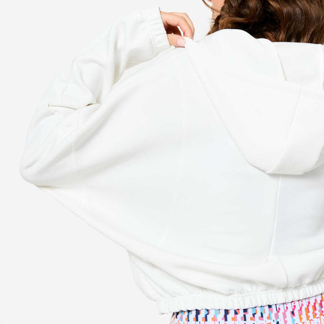 Veste à capuche de fitness manches longues femme
