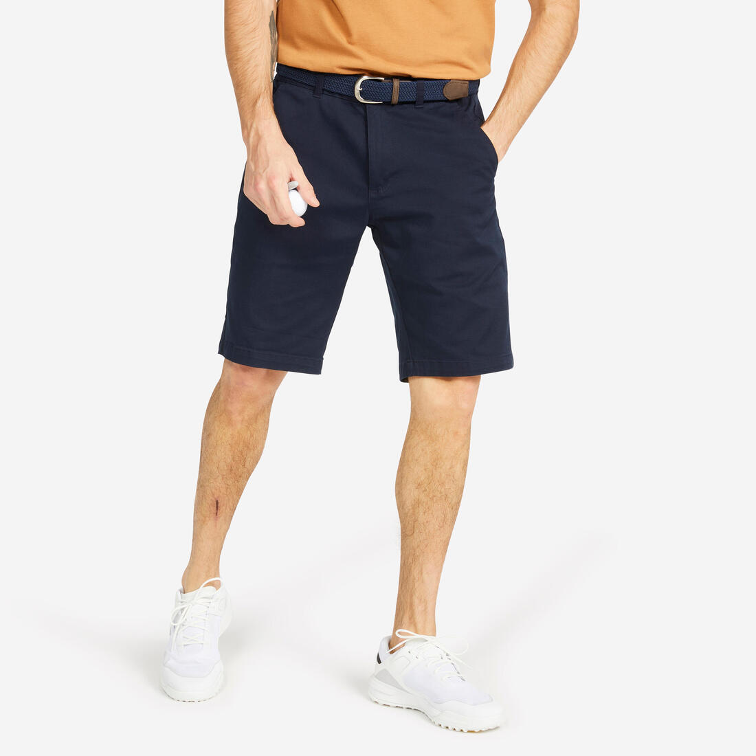 Short golf Homme - MW500 – bleu noir
