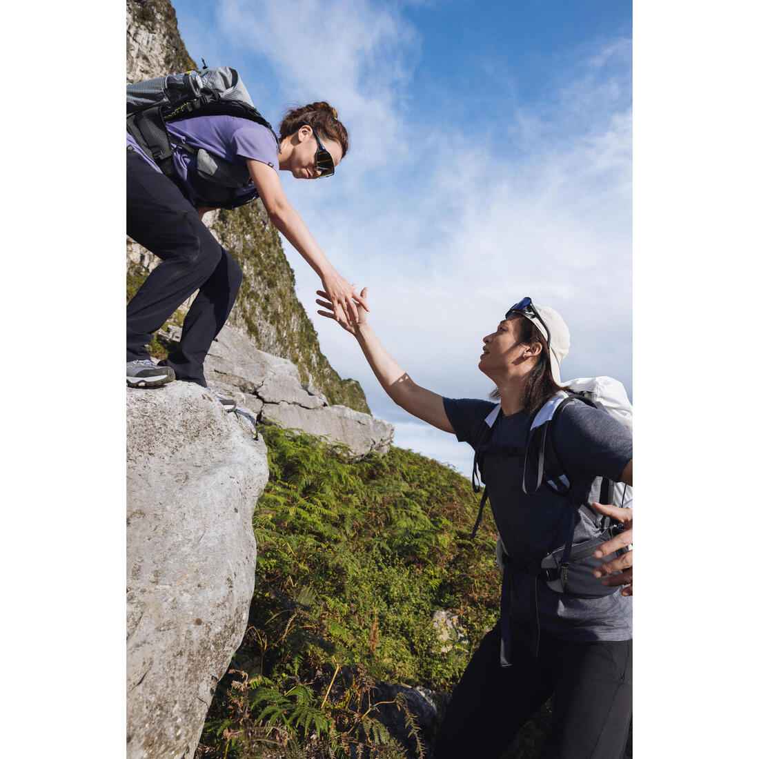 Chaussures de randonnée hautes imperméables homme, MH500