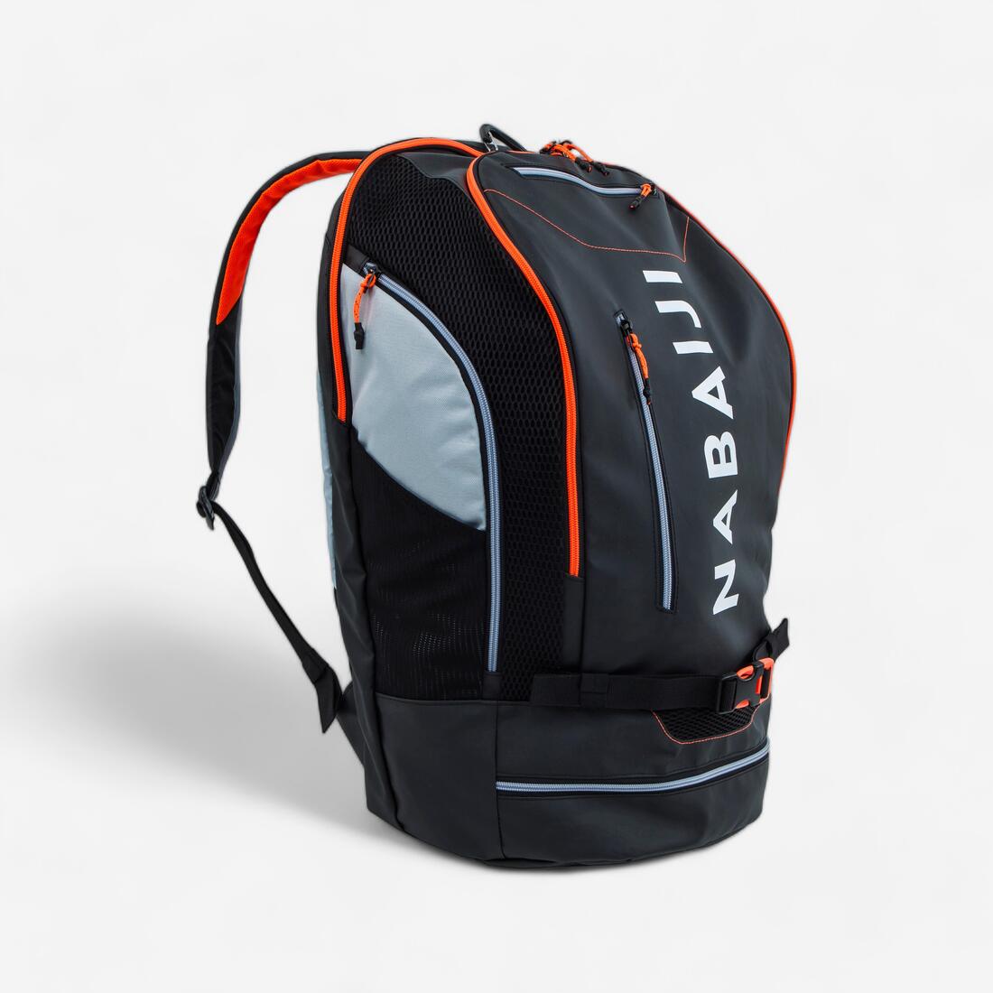 Sac A Dos Natation 40L 900 noir rouge
