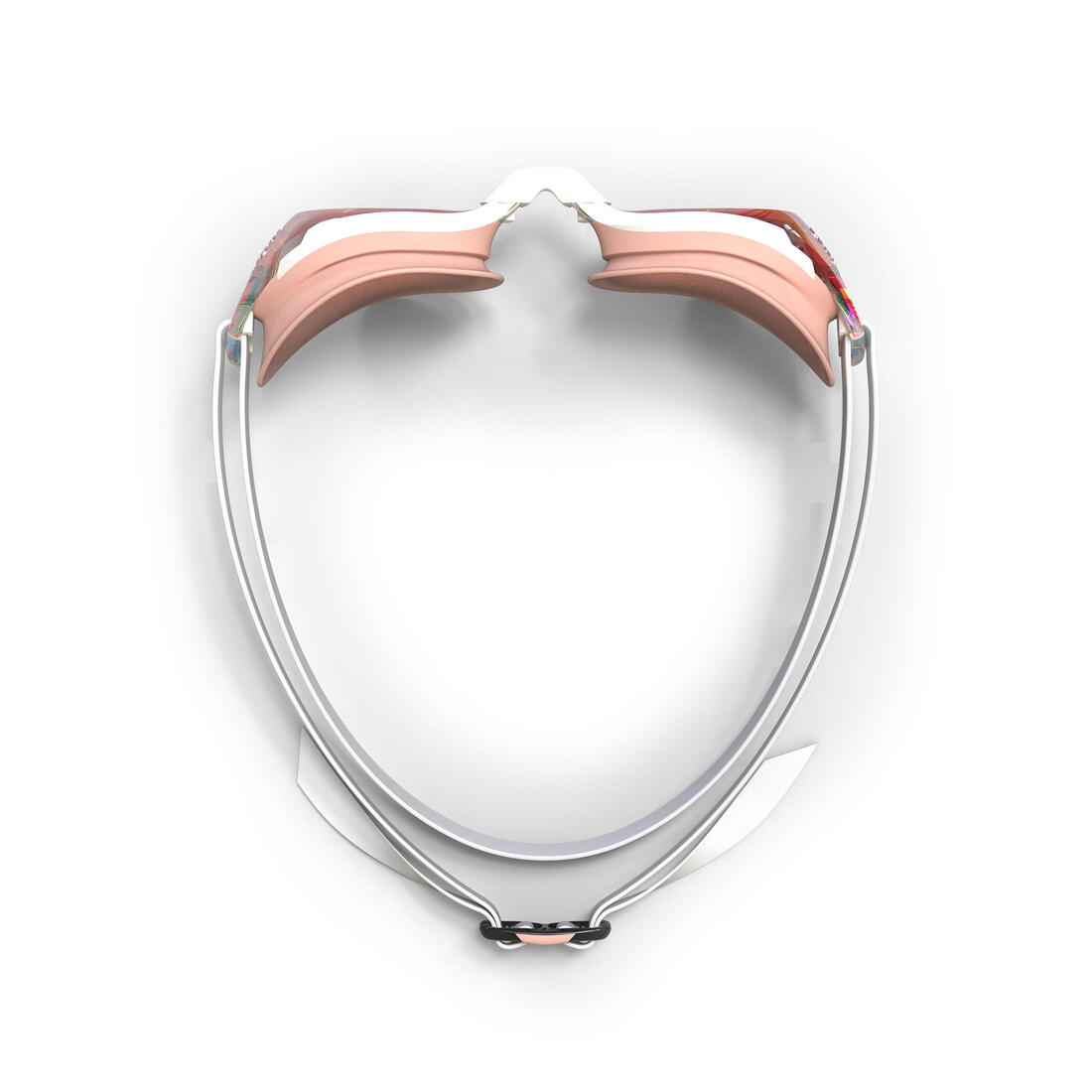 Lunettes de natation Taille Unique - Bfit blanches verres miroirs