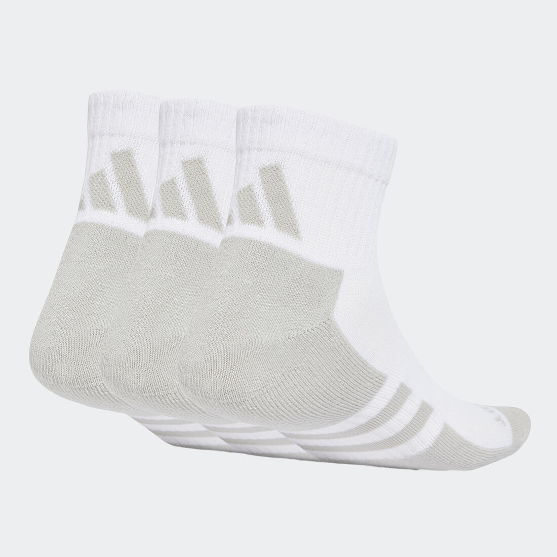 Chaussettes basses 3 bandes Adidas - blanc