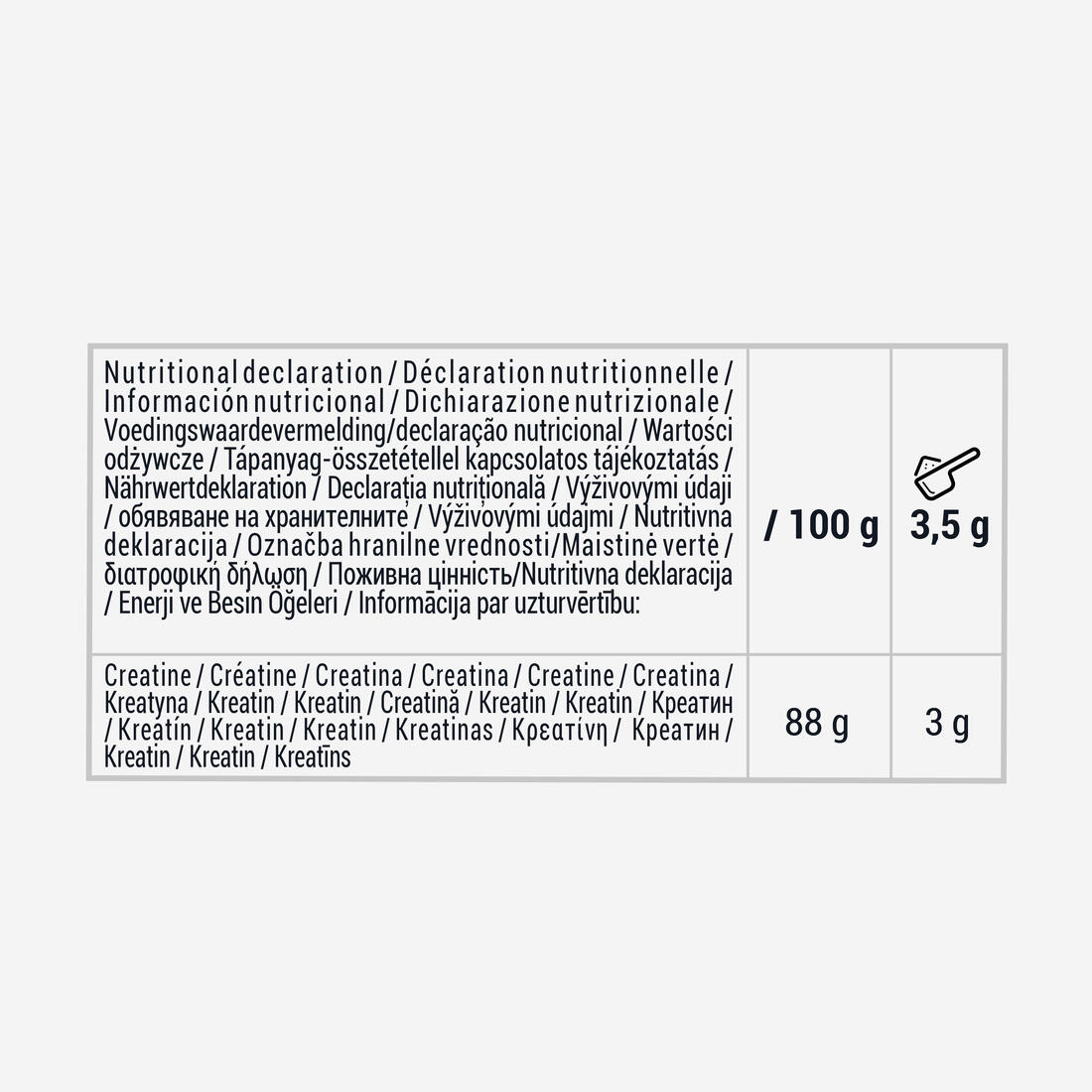 Créatine monohydrate labellisée Creapure® neutre 300g