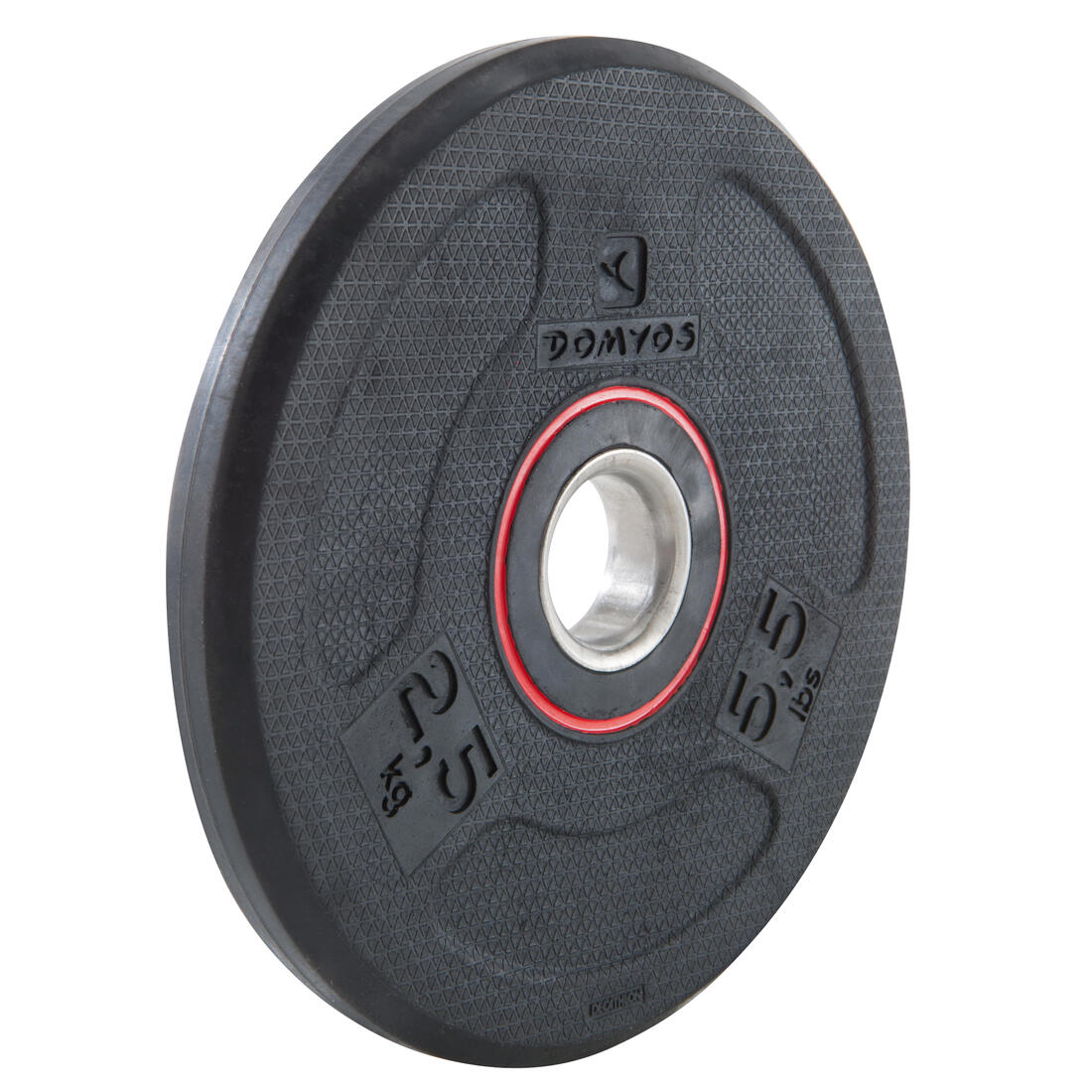 Disque musculation en caoutchouc 2,5kg 28mm fonte en partie recyclée
