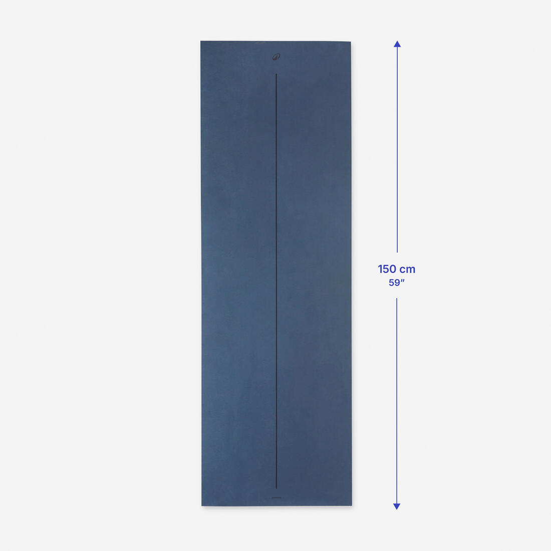 Tapis de yoga débutant adhérence et confort 5mm, bleu foncé