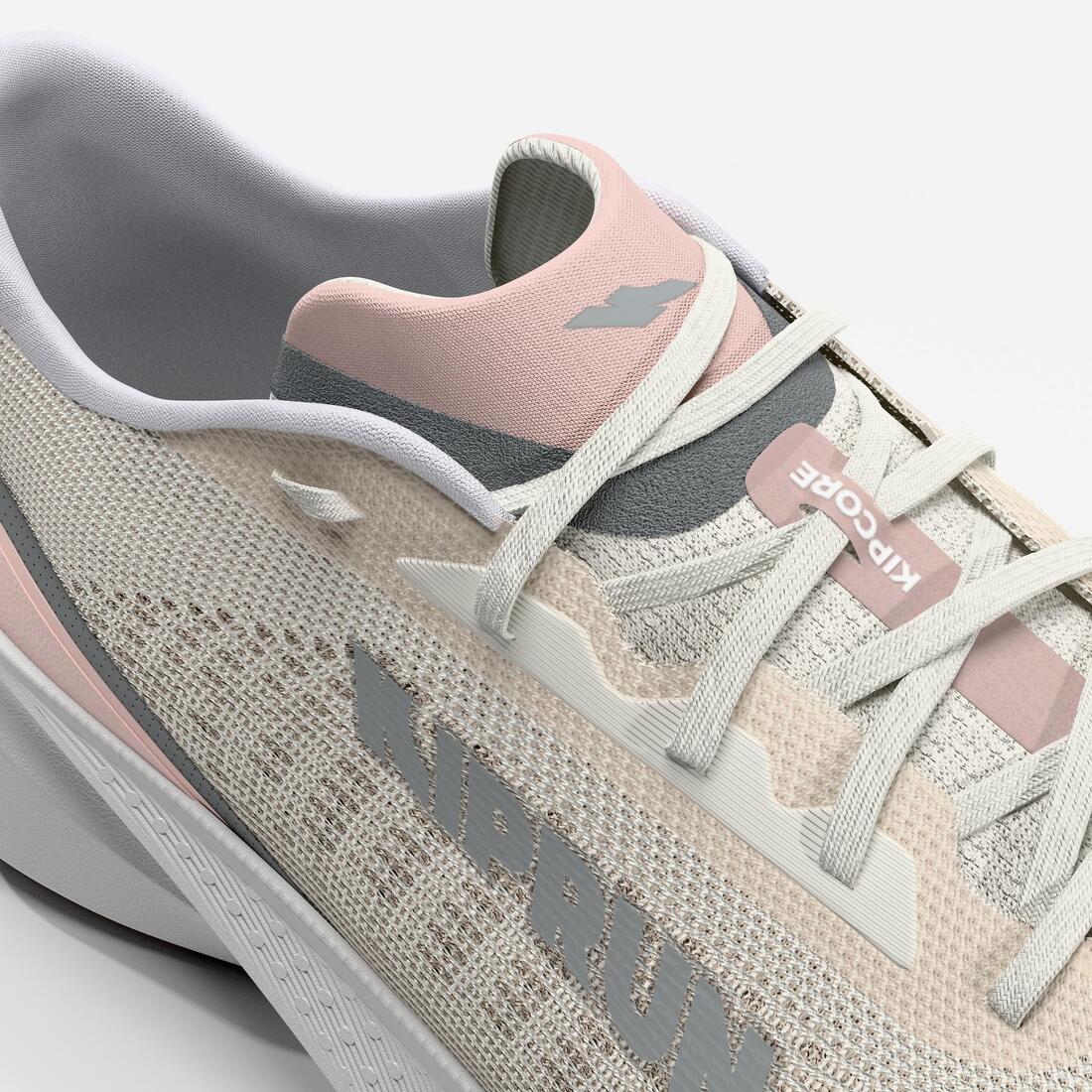 Chaussures de Running Femme, Kiprun Kipcore blanche