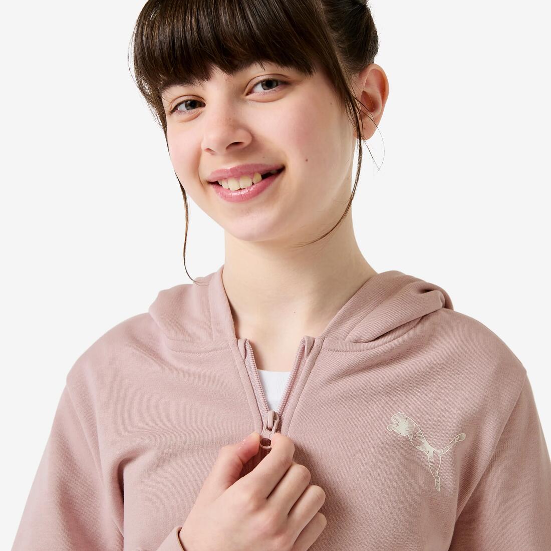 Ensemble de survêtement en coton enfant, mauve et noir