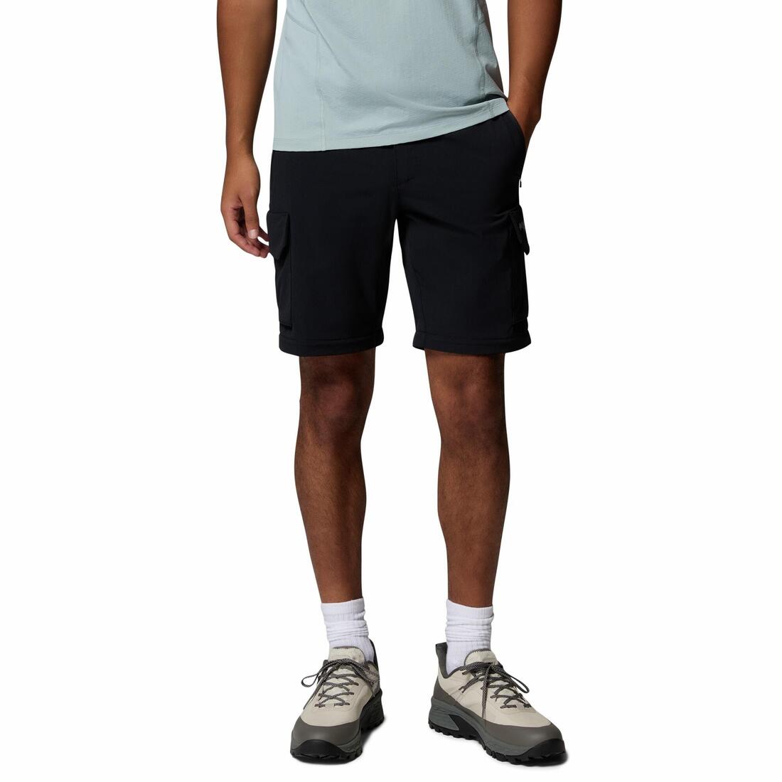 Pantalon de randonnée - Columbia SILVER RIDGE ELITE CONVERTIBLE NOIR - Homme