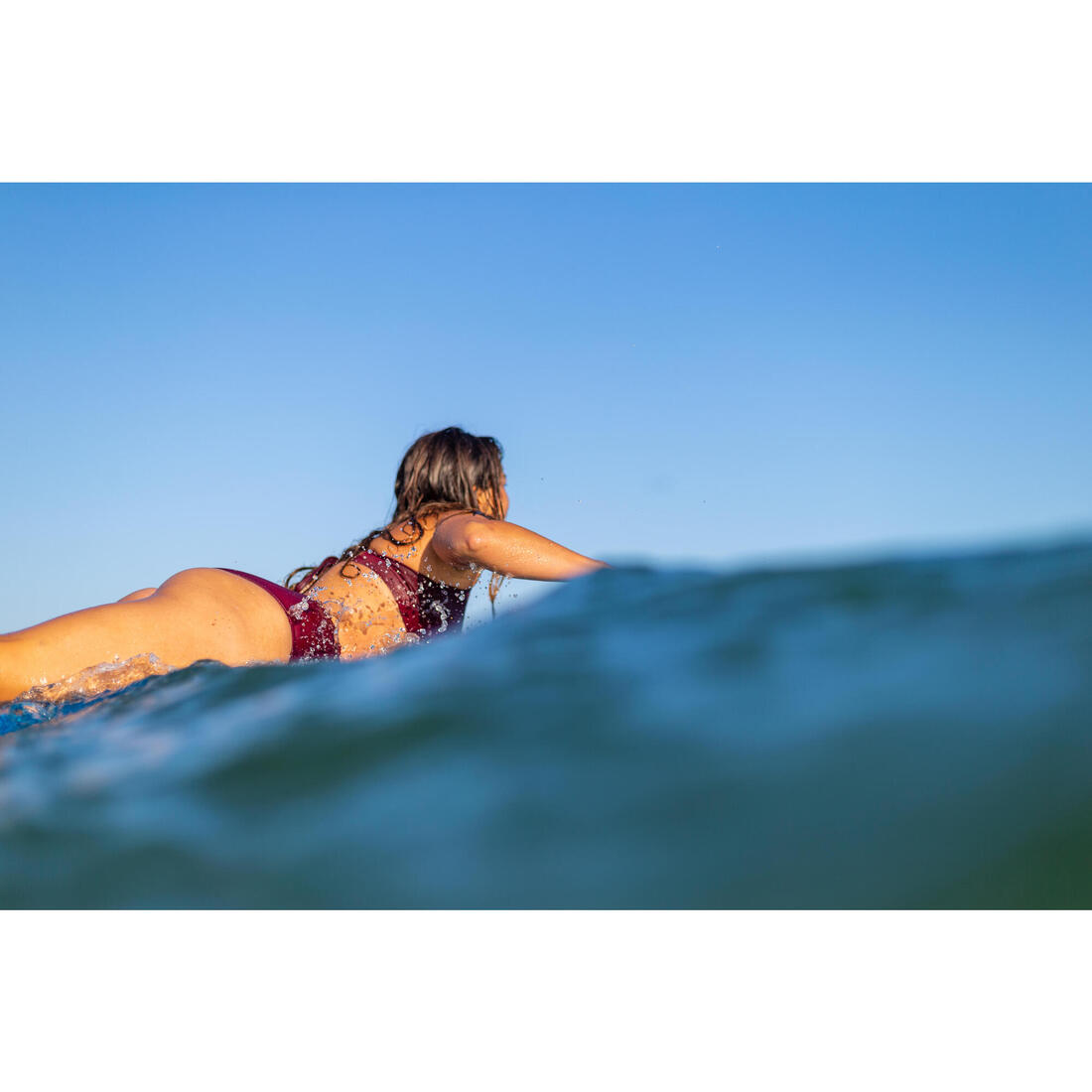 Bas de maillot de bain de surf femme taille haute ROMI
