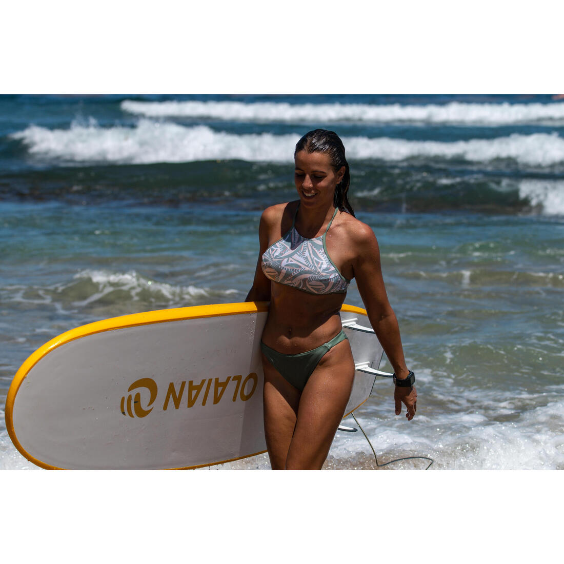 Haut de maillot de bain femme brassière de surf dos dégagé ANDREA KOGA MALDIVES