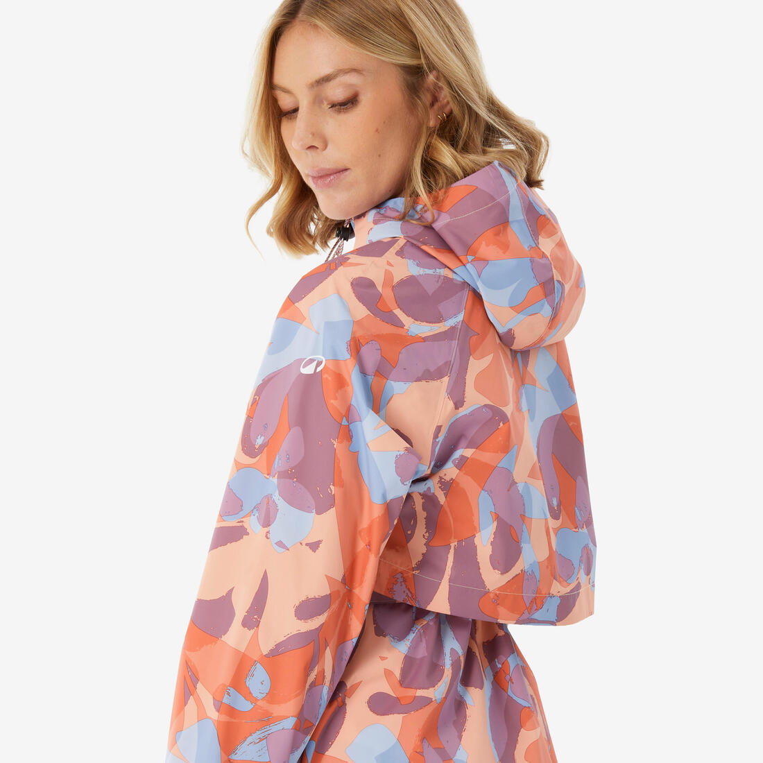 Veste de randonnée imperméable femme, Raincut Longue
