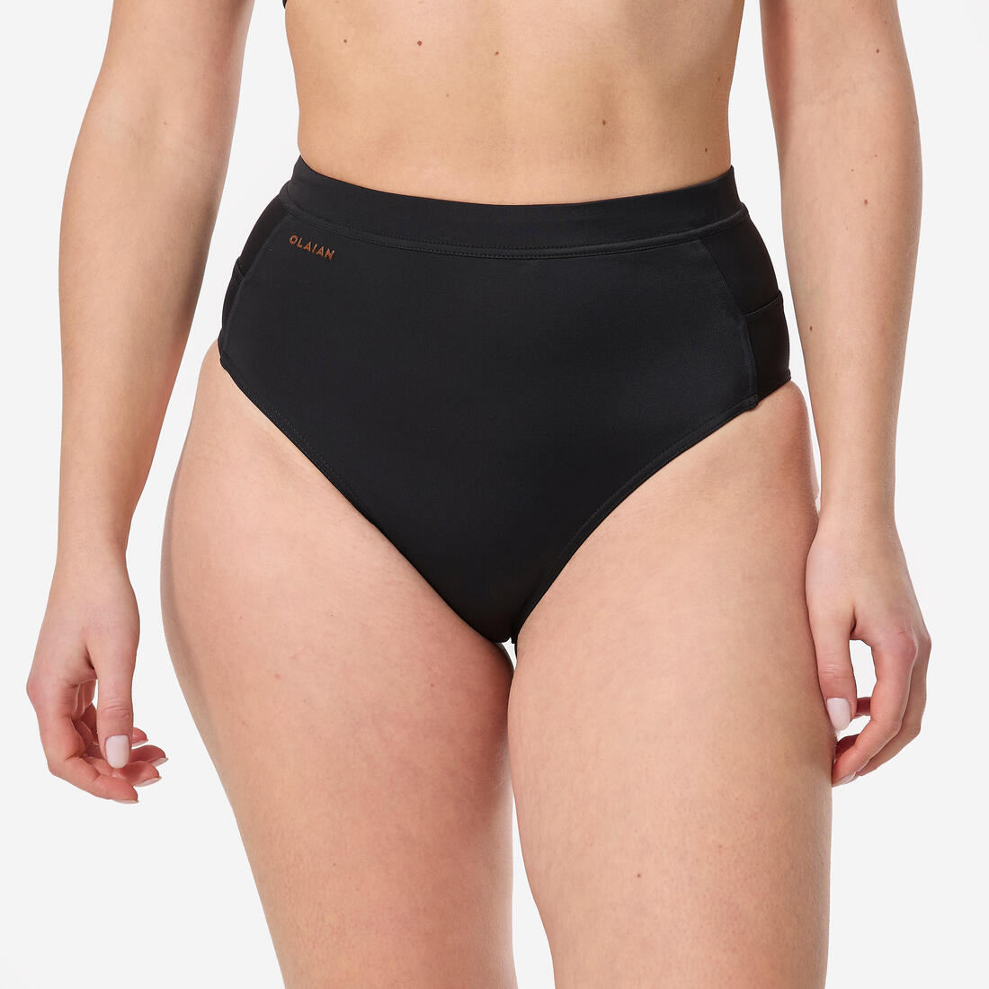 Bas de maillot de bain culotte taille haute Femme - Rosa noir