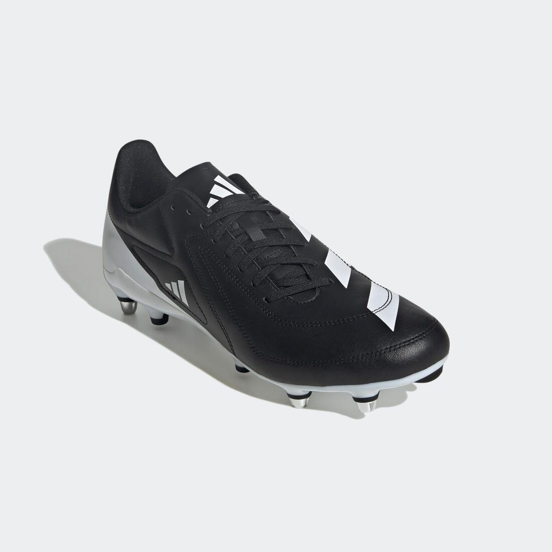 Crampons hybrides de rugby Adulte - Adidas RS15 SG Hybride noir et blanc