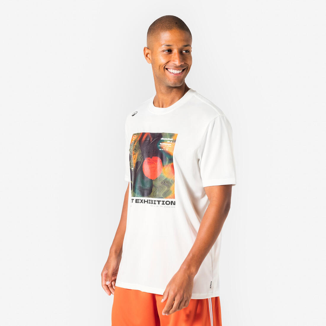 T-SHIRT / MAILLOT DE BASKETBALL HOMME TS500 BLANC 6 PHOTOS