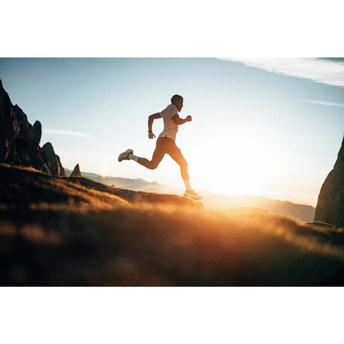 Chaussures de running trail homme, Kiprun kipsummit max, orange et