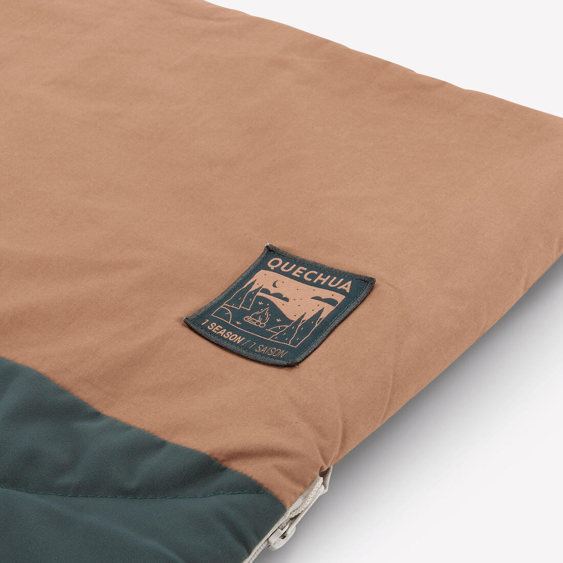 Sac de couchage de camping 20°C en coton, Ultimcomfort kaki
