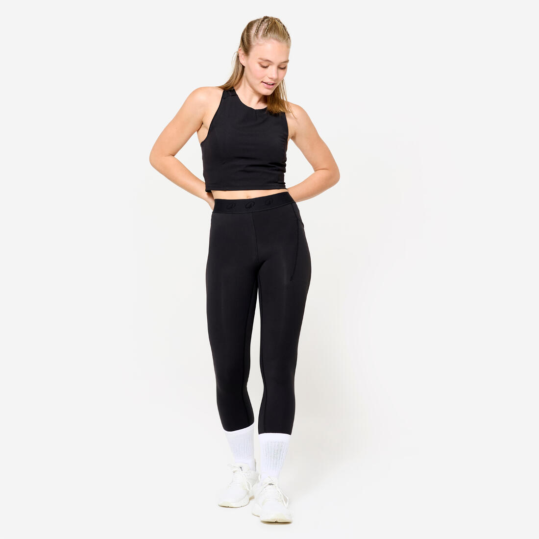 Legging de sport avec ceinture élastiquée femme
