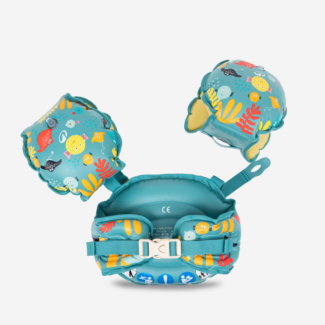 Brassards De Piscine Evolutif Enfant - Tiswim print savane
