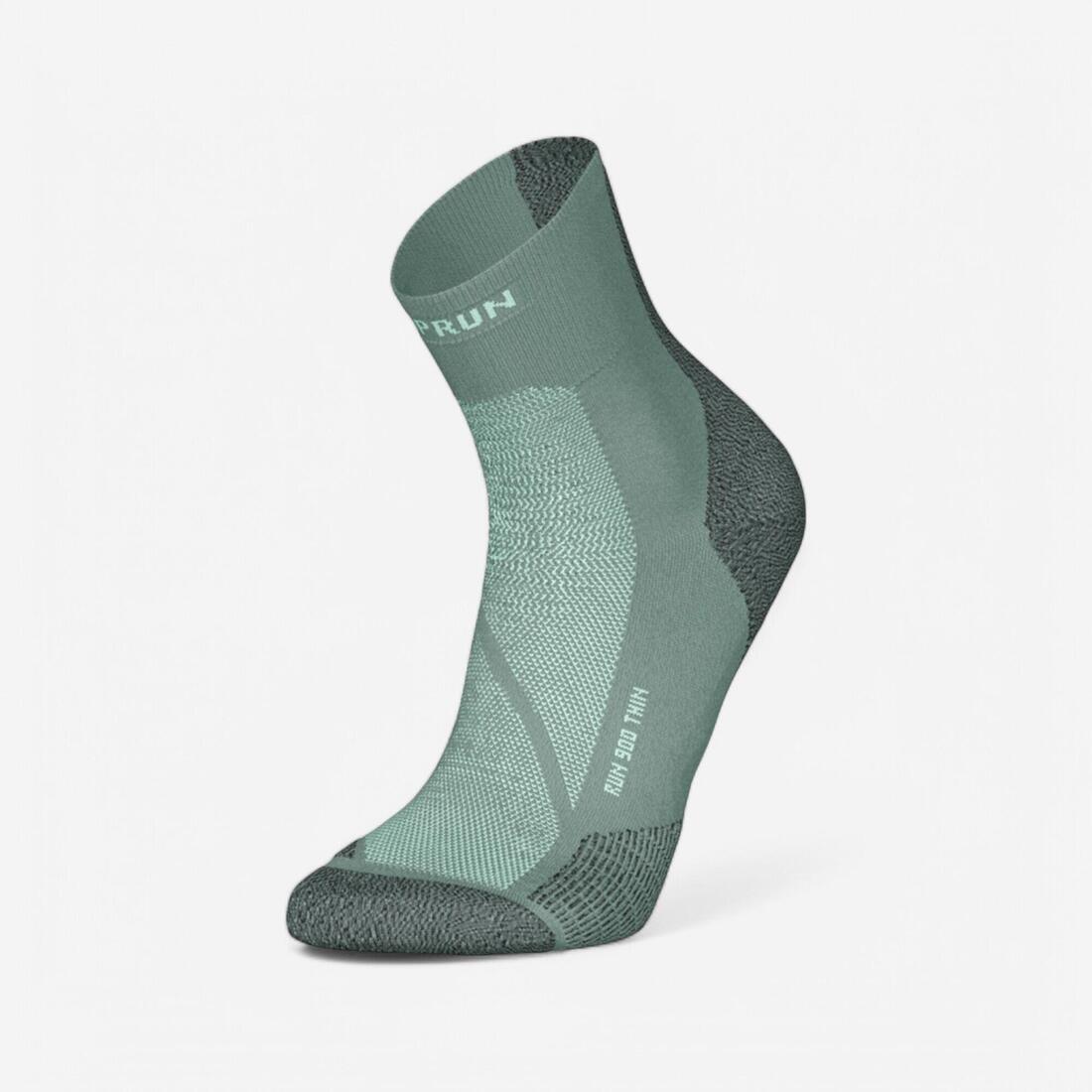 Chaussettes de running KIPRUN run900 fines mid jaunes