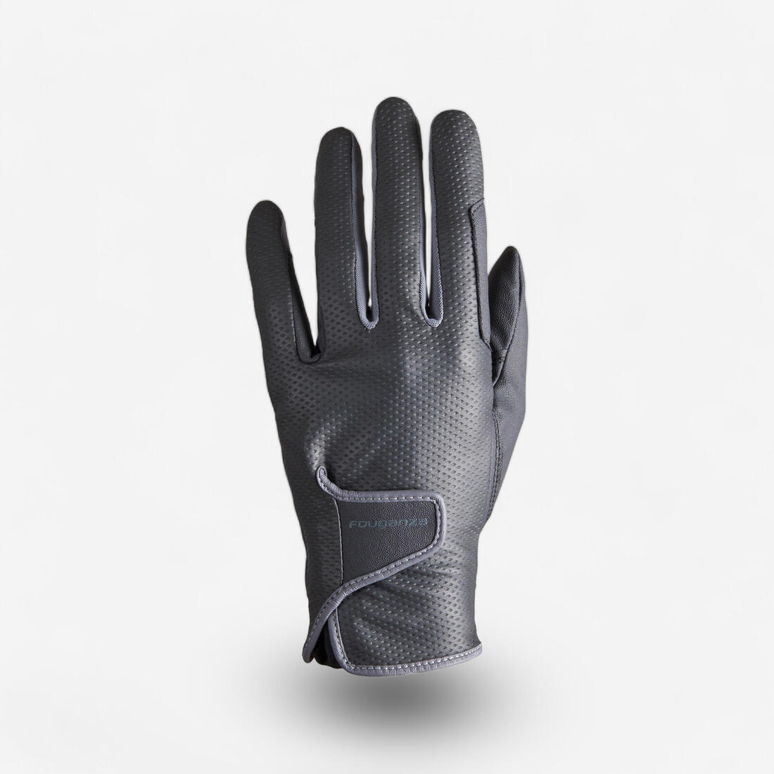 Gants équitation femme 500 blanc