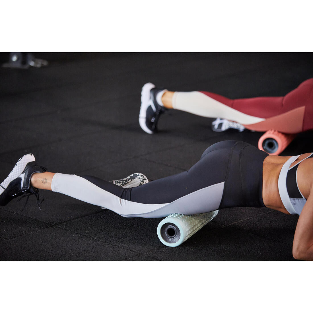 Rouleau de massage, tendre - foam roller bleu