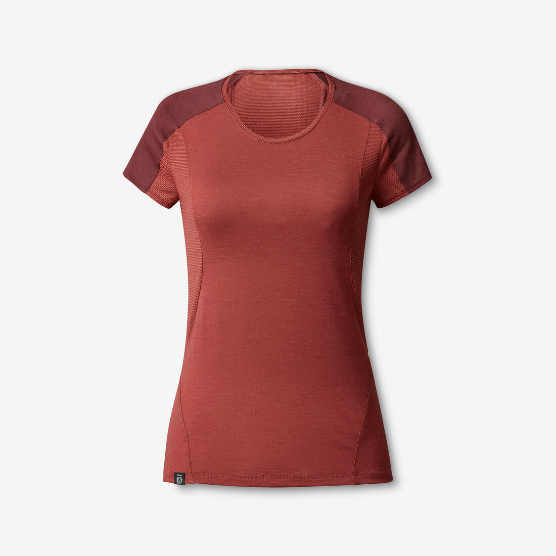 T-shirt de trek manches courtes en laine mérinos - Femme - MT500