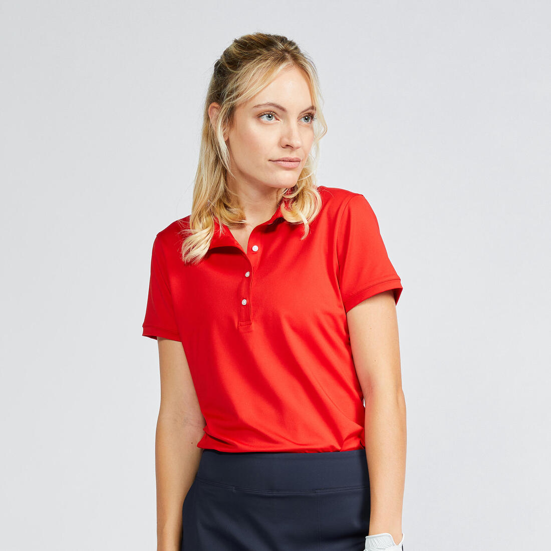 Polo golf manches courtes Femme - WW500 – rouge vif