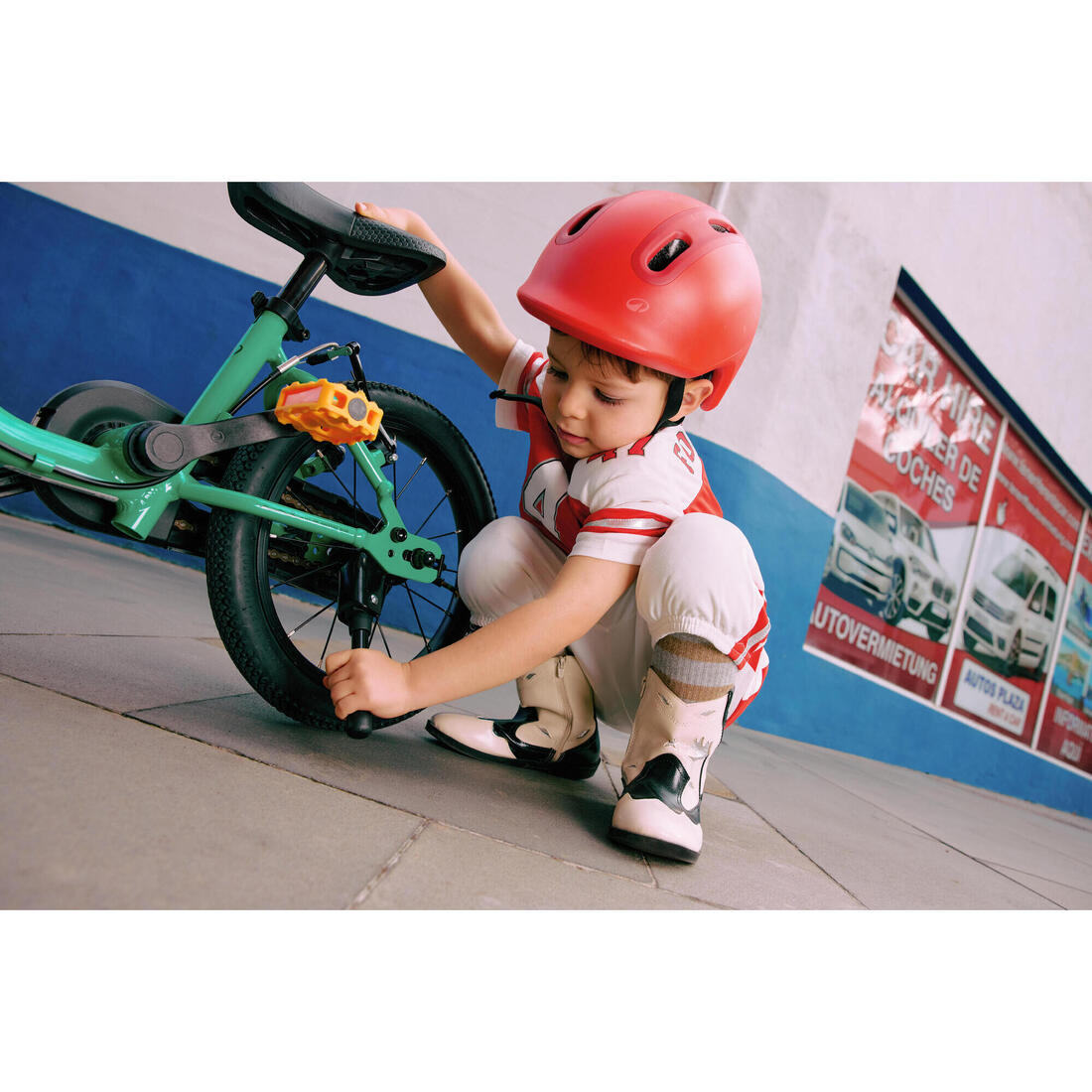 Casque velo enfant 47-55 cm, play 500