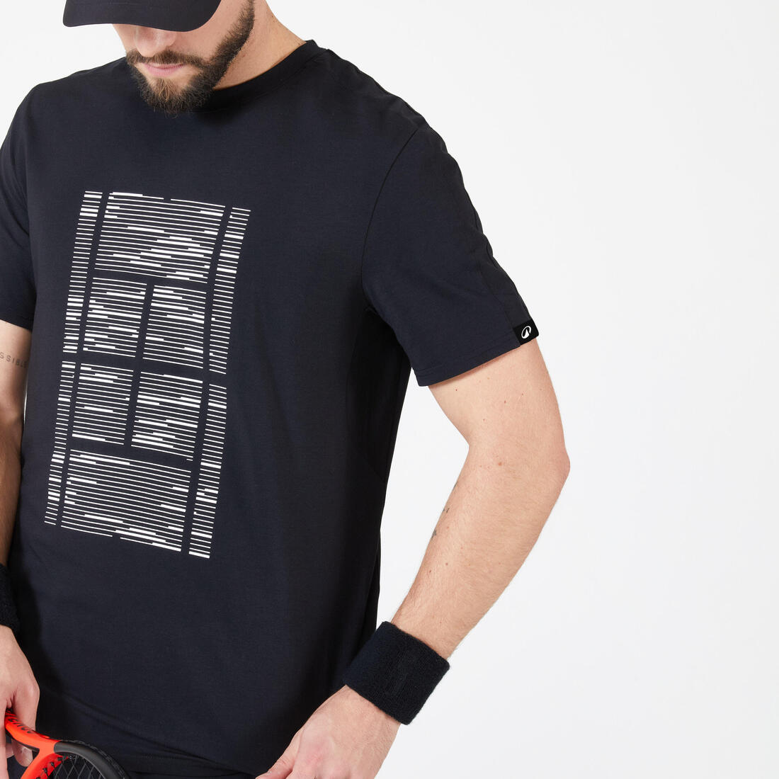 T-shirt de tennis homme - tts soft blanc cassé