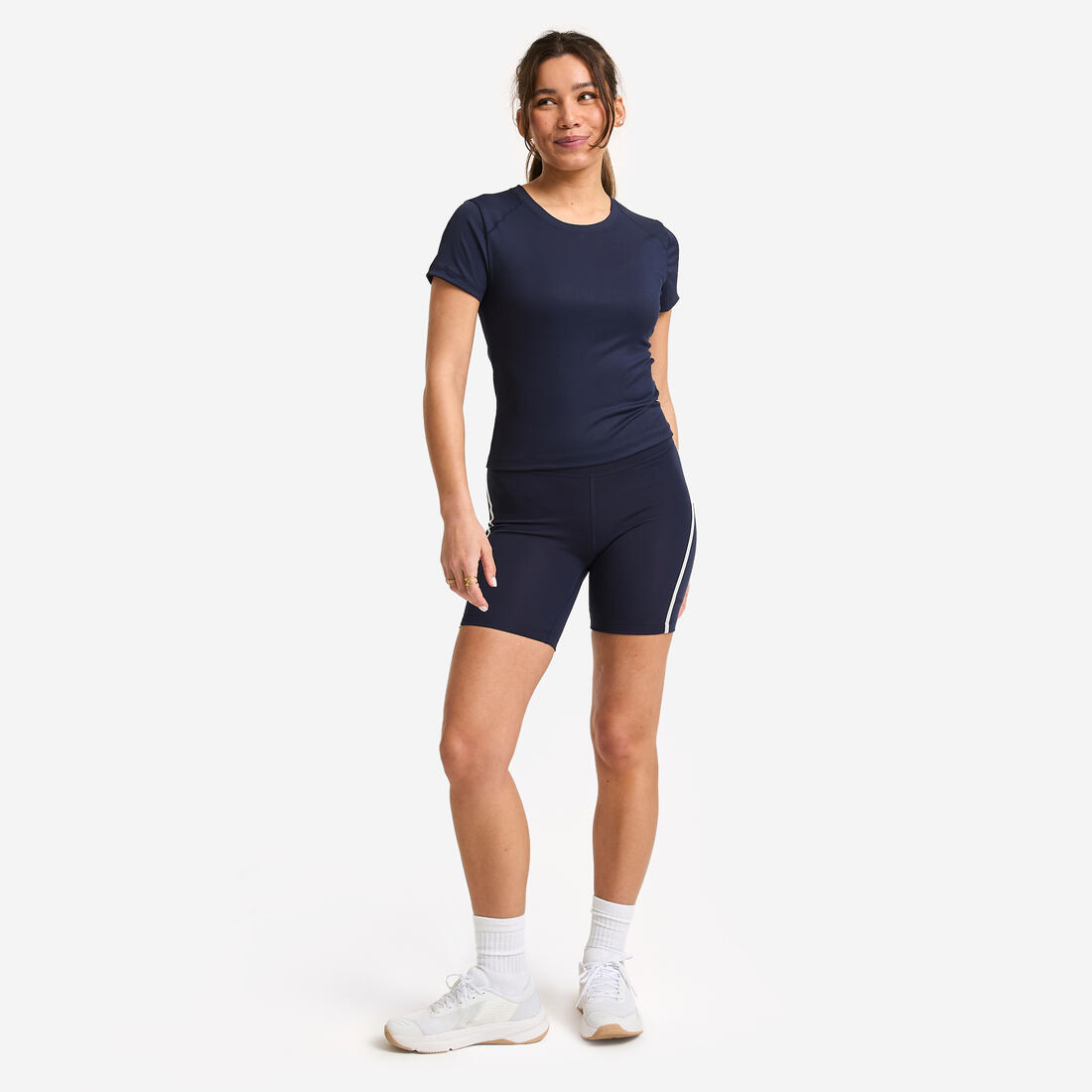 Tee-shirt côtelé femme