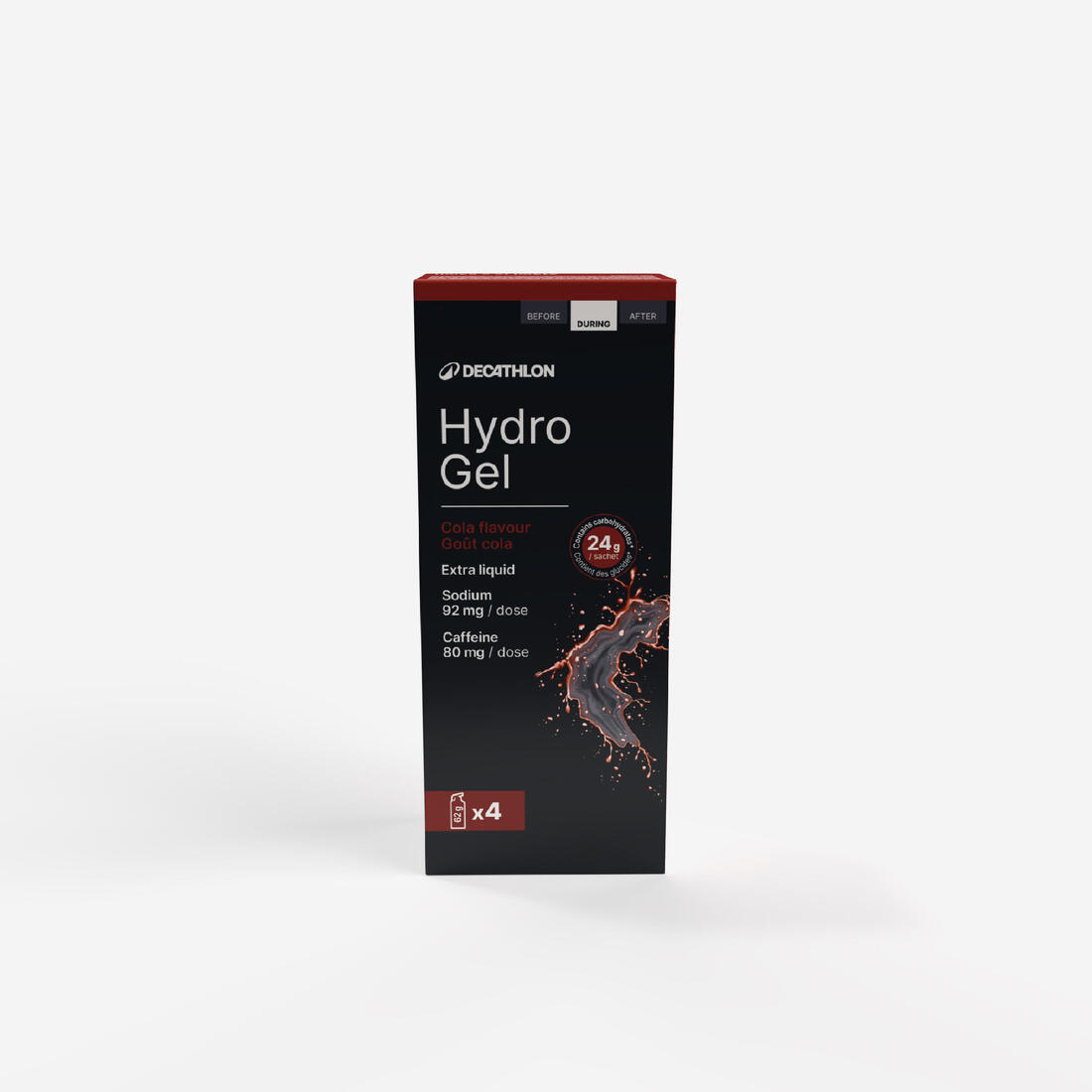 Hydrogel énergétique caféine + de 3h cola, x4