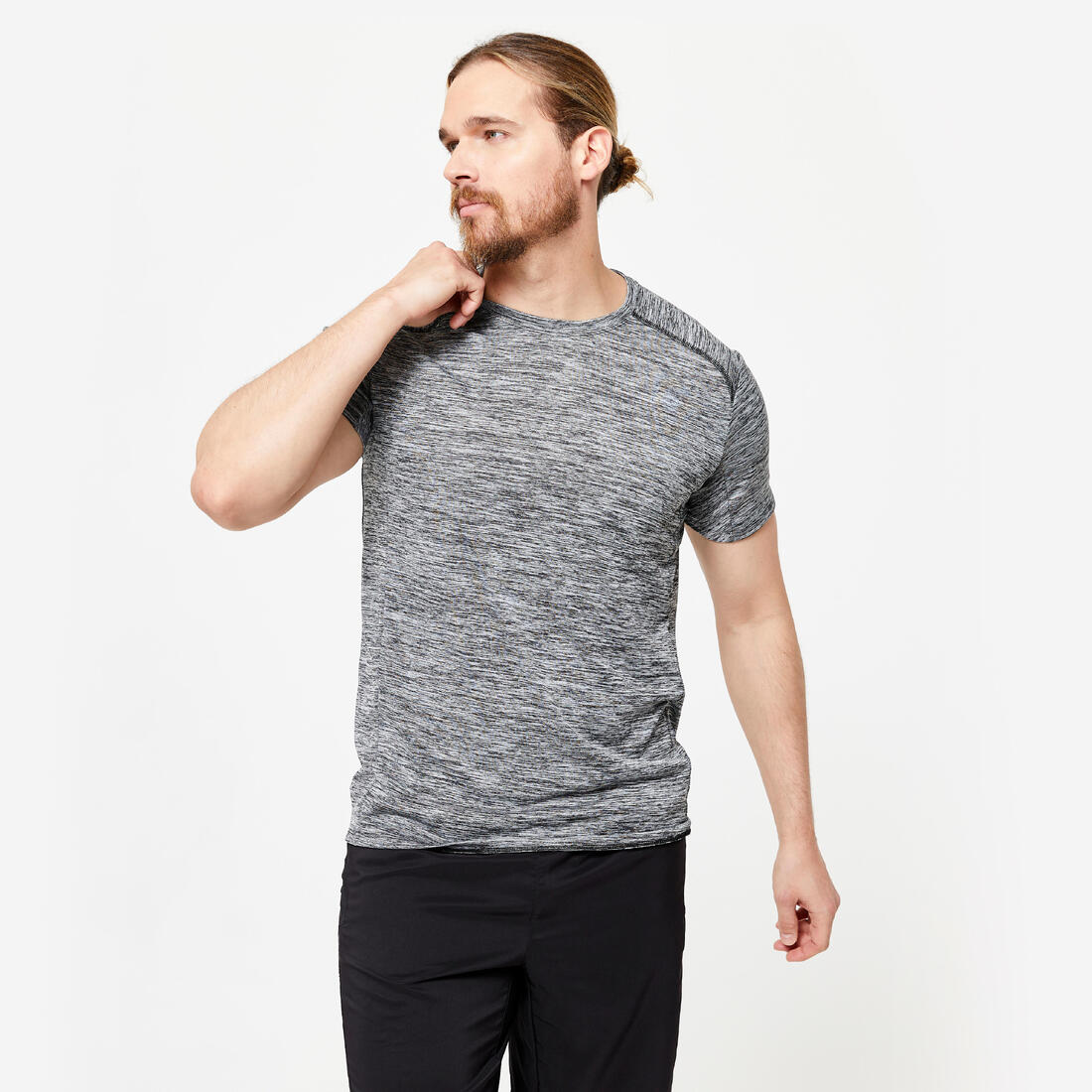 T-shirt de cardio respirant homme, gris