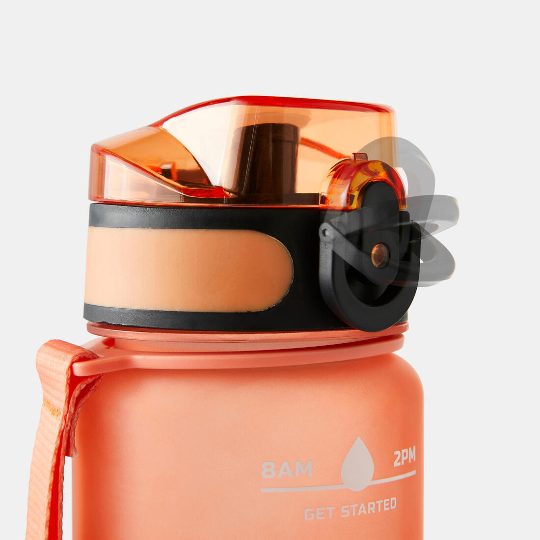 Gourde de fitness motivation 1 litre -  orange vert