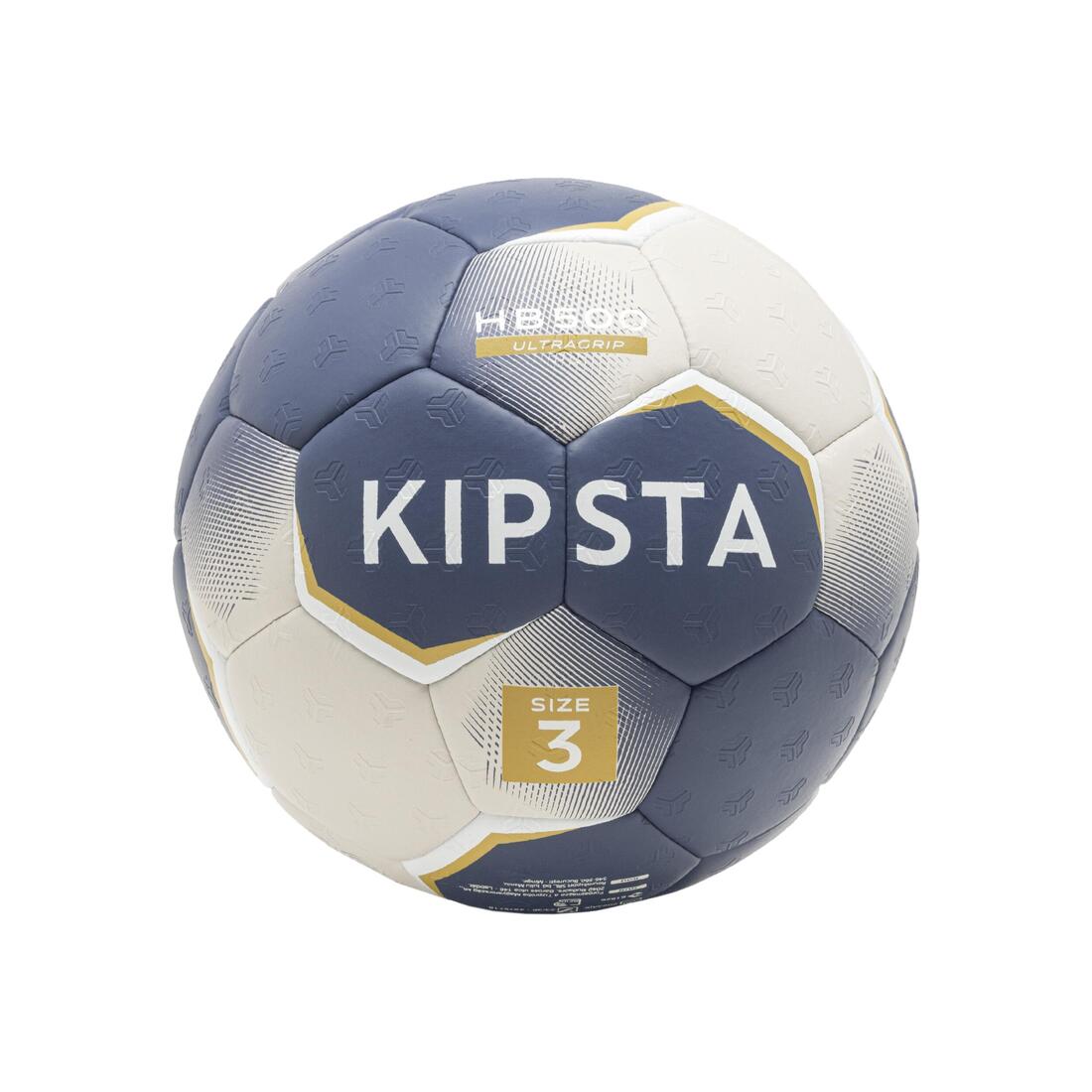 Ballon de handball taille 3 - hb500 hybride bleu/gris