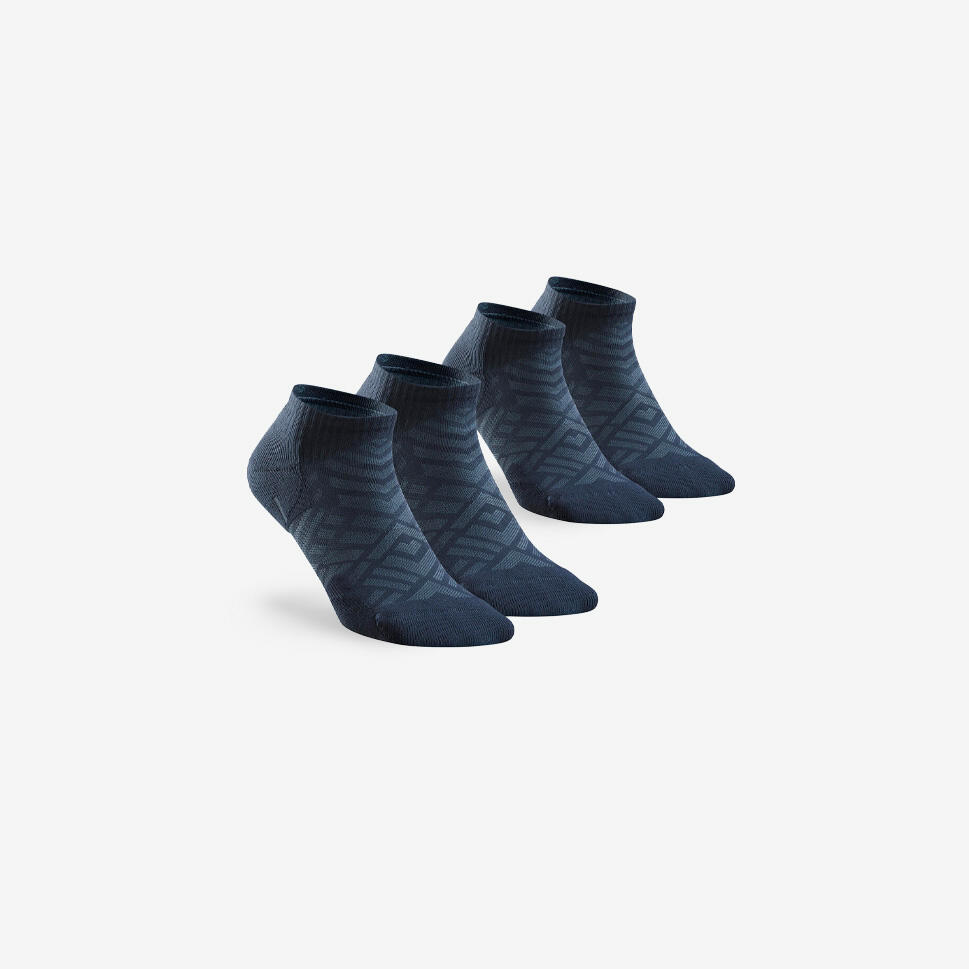 Chaussette Hike 100 Low  - Grise - Lot de 2 paires